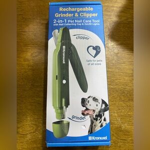 2 in 1 electric dog nail grinder and clipper rechargeable